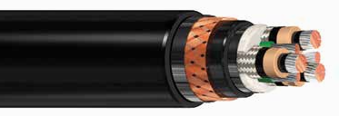 25320.036000 – Flexible & Flame-Retardant Medium-Voltage VFD Power Cable Three-Conductor, Armored & Sheathed